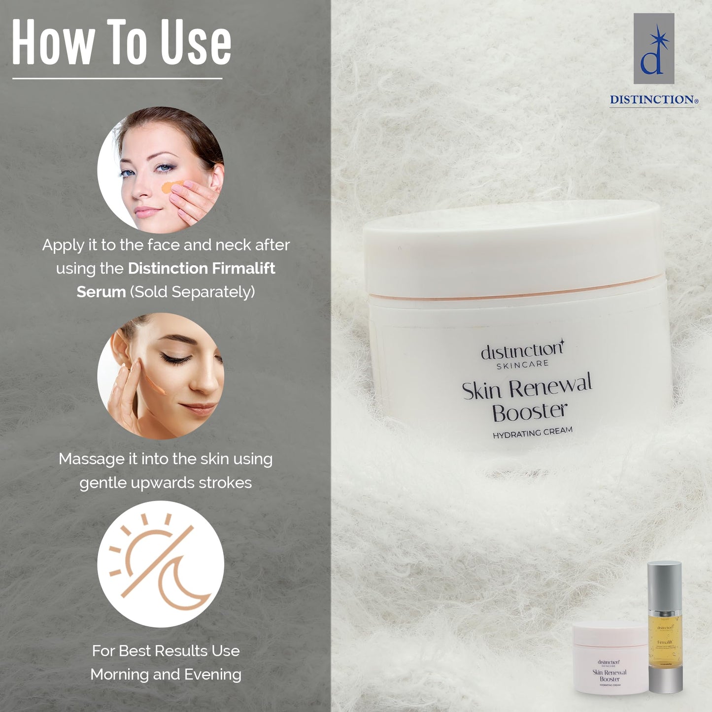 Distinction Skin Renewal Booster – Hydrating Face Moisturizer – Anti Aging Cream for Fine Lines & Wrinkles – Hydrates, Softens & Boosts Radiance – Daily Facial Cream for All Skin Types – 1 Oz Distinction buy supplements Au