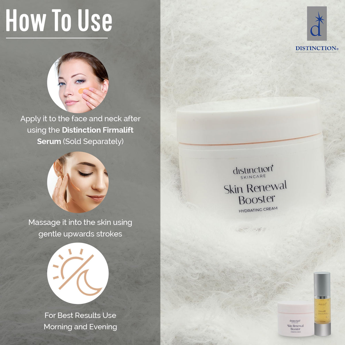 Distinction Skin Renewal Booster – Hydrating Face Moisturizer – Anti Aging Cream for Fine Lines & Wrinkles – Hydrates, Softens & Boosts Radiance – Daily Facial Cream for All Skin Types – 1 Oz Distinction buy supplements Au