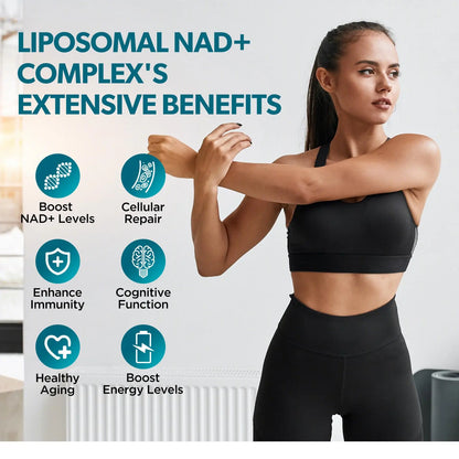 GZ HAOYUAN NAD Liquid Supplement for Women, Liposomal NAD+ Drops 1200MG with NAD Plus Resveratrol, Tmg, Quercetin, Anti-Aging, Cell Regeneration, Energy & Metabolism Support, Pineapple Flavor GZ HAOYUANBuy Supplements Australia