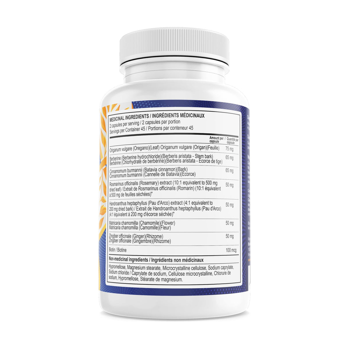 BioMatrix Candid-X Gut Cleanse with Berberine, Oregano, Sodium Caprylate, Chamomile, Ginger BioMatrixBuy Supplements Australia