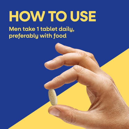 Nature's Way Alive! Men’s 50+ Daily Ultra Multivitamin, High Potency Formula, Supports Healthy Brain, Eyes & Heart*, with Methylated B12