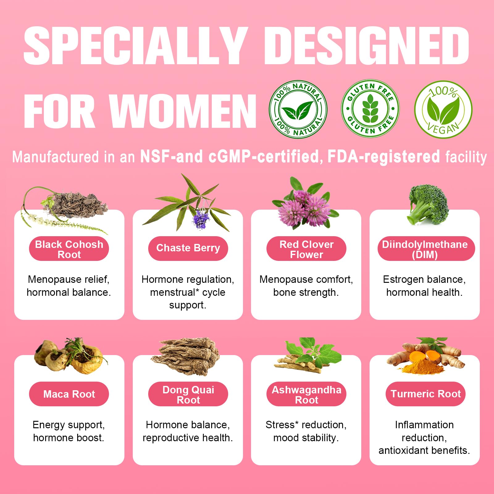 40-in-1 Menopause Supplements for Women, Multibenefit & Complete Black Cohosh for Hot Flashes, Night Sweats & Hormone Balance, w/ Probiotics, DIM, Vitex, Dong Quai, Red Clover and More, 120 Vegan Caps Totaria buy supplements Au