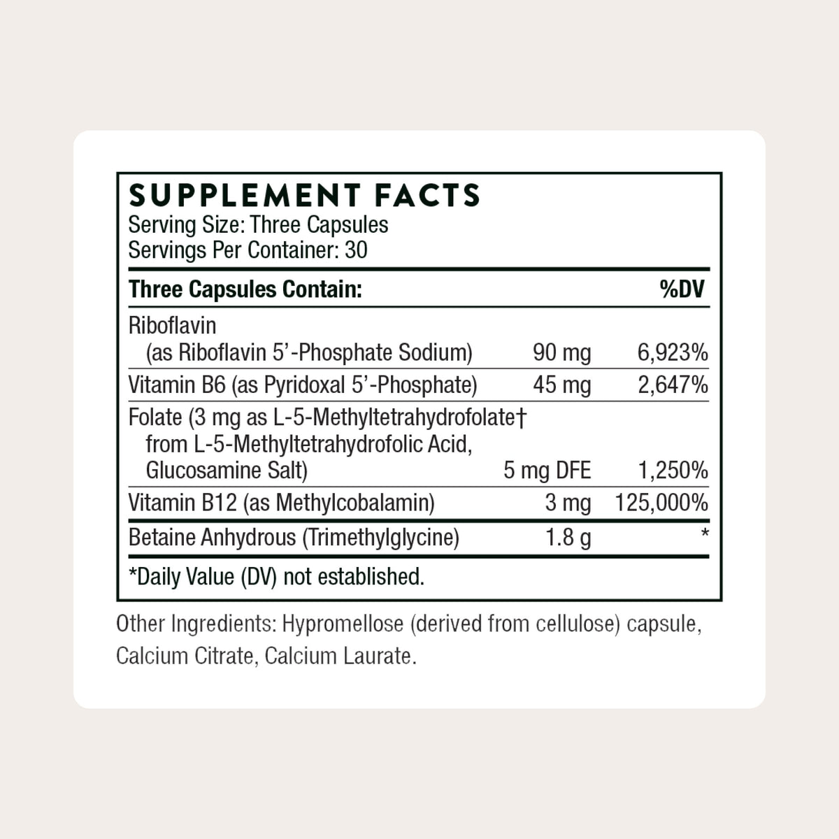 THORNE - Methyl-Guard Plus - Active Folate (5-MTHF) with Vitamins B2, B6 & B12 - Supports Methylation & Healthy Level of Homocysteine