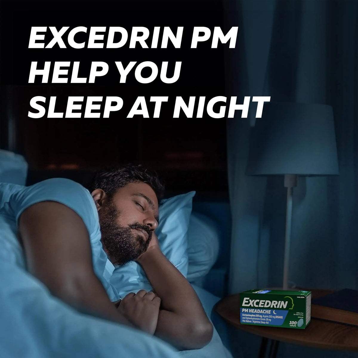 Excedrin PM for Headache Relief, Acetaminophen 250mg, Aspirin 250mg, Diphenhydramine Citrate 38mg, Pain Reliever, Nighttime Sleep-Aid, 100 Count ExcedrinBuy Supplements Australia