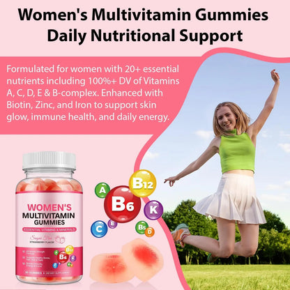 DCTTVHVD Multivitamin Gummies for Women, Natural Multi Vitamins, Boosts Immunity, Energy & Focus, Womens Daily Multivitamin Gummy DCTTVHVDBuy Supplements Australia