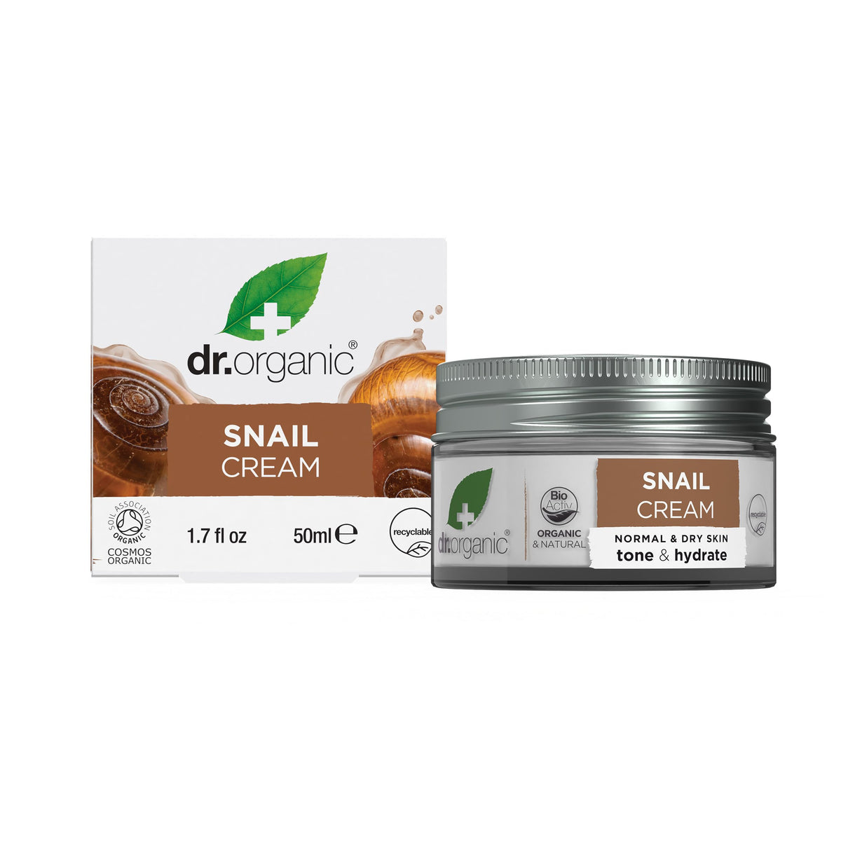Dr. Organic Snail Gel Face Cream | Rejuvenates and Moisturizes, Improves Skin Tone and Hydration, Natural, Certified Organic, Paraben & SLS-Free, 50 mL / 1.7 fl oz Dr. Organic buy supplements Au
