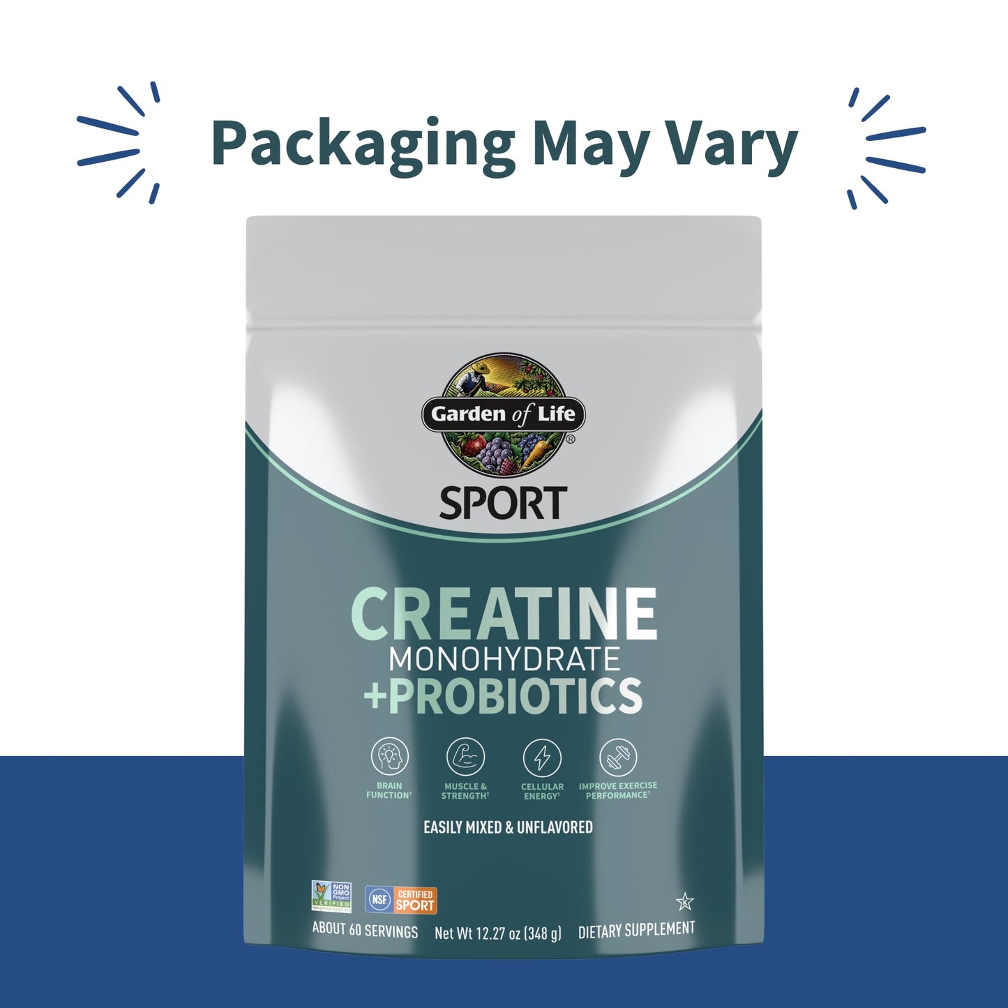 Creatine Monohydrate Powder for Women and Men by Garden of Life, Micronized Pre Workout with Probiotics for Muscle, Strength, Performance, Sport Amino Energy, Garden of Life canada supplements