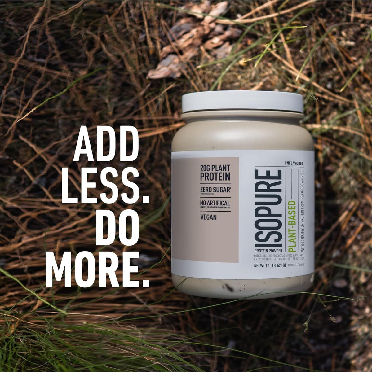 Bundle of Isopure Unflavored Organic Vegan Pea Protein Powder, Dairy Free with Amino IsopureBuy Supplements Australia