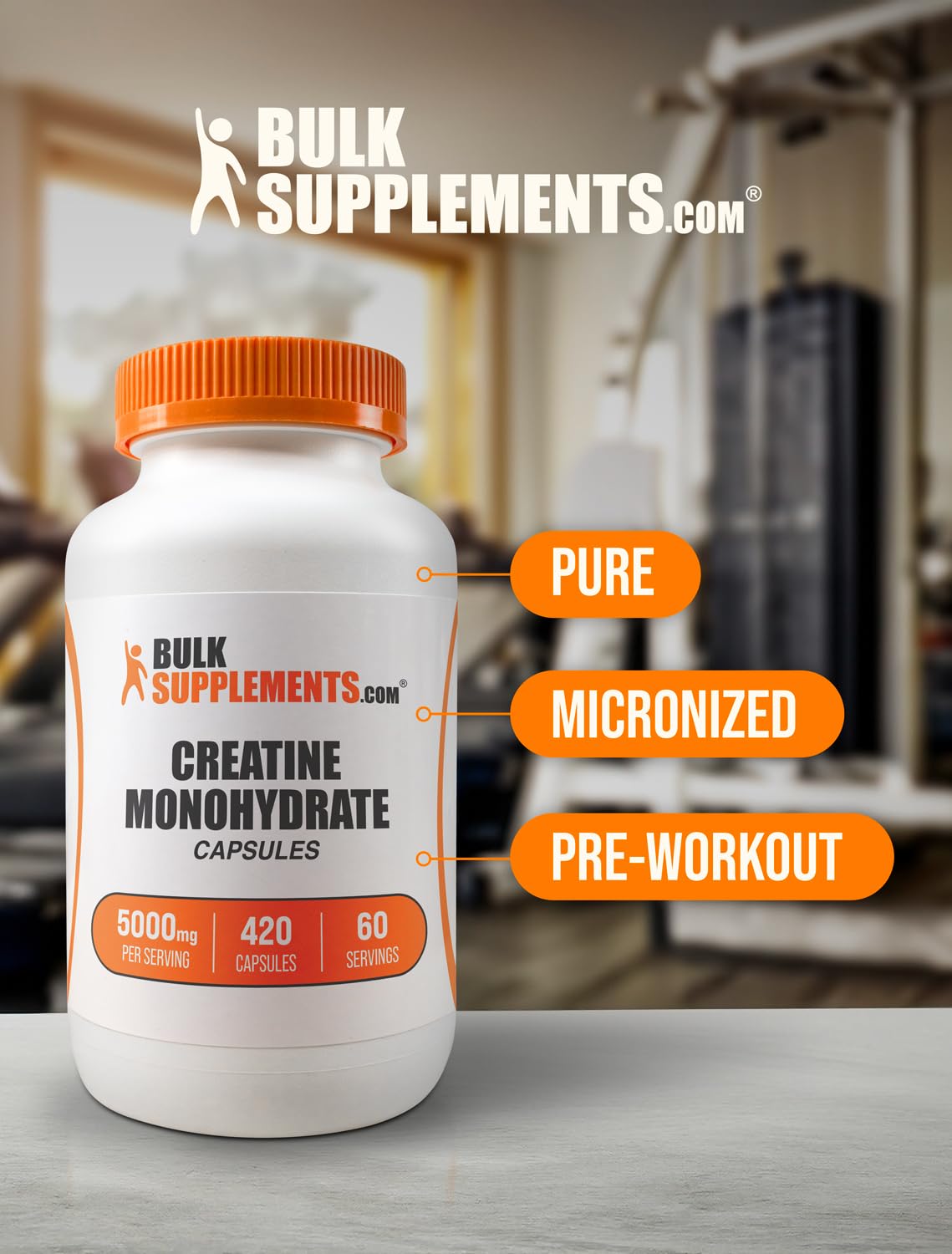 BULKSUPPLEMENTS.COM Creatine Monohydrate Capsules - Micronized Creatine Monohyd BULKSUPPLEMENTS.COMBuy Supplements Australia