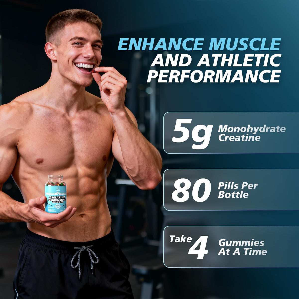 DRZIHOOCH Creatine Gummies for Women & Men - Creatine Monohydrate Gummies Tasty Chewable Supplement, Muscle Support & Energy Boost (2 Pack) DRZIHOOCHBuy Supplements Australia