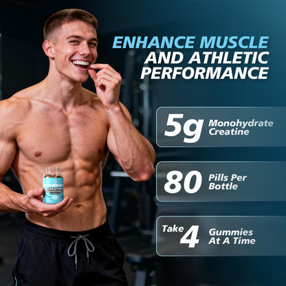 DRZIHOOCH Creatine Gummies for Women & Men - Creatine Monohydrate Gummies Tasty Chewable Supplement, Muscle Support & Energy Boost (2 Pack) DRZIHOOCHBuy Supplements Australia