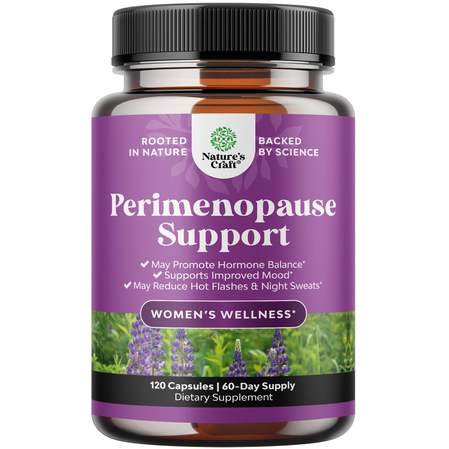 Complete Perimenopause Supplement for Women - Multibenefit Menopause Ease for Women with Maca Root Vitex Berry & Black Cohosh for Hot Flashes Night Sweats Hormone Balance and Mood Support - 120 Count Natures CraftBuy Supplements Australia