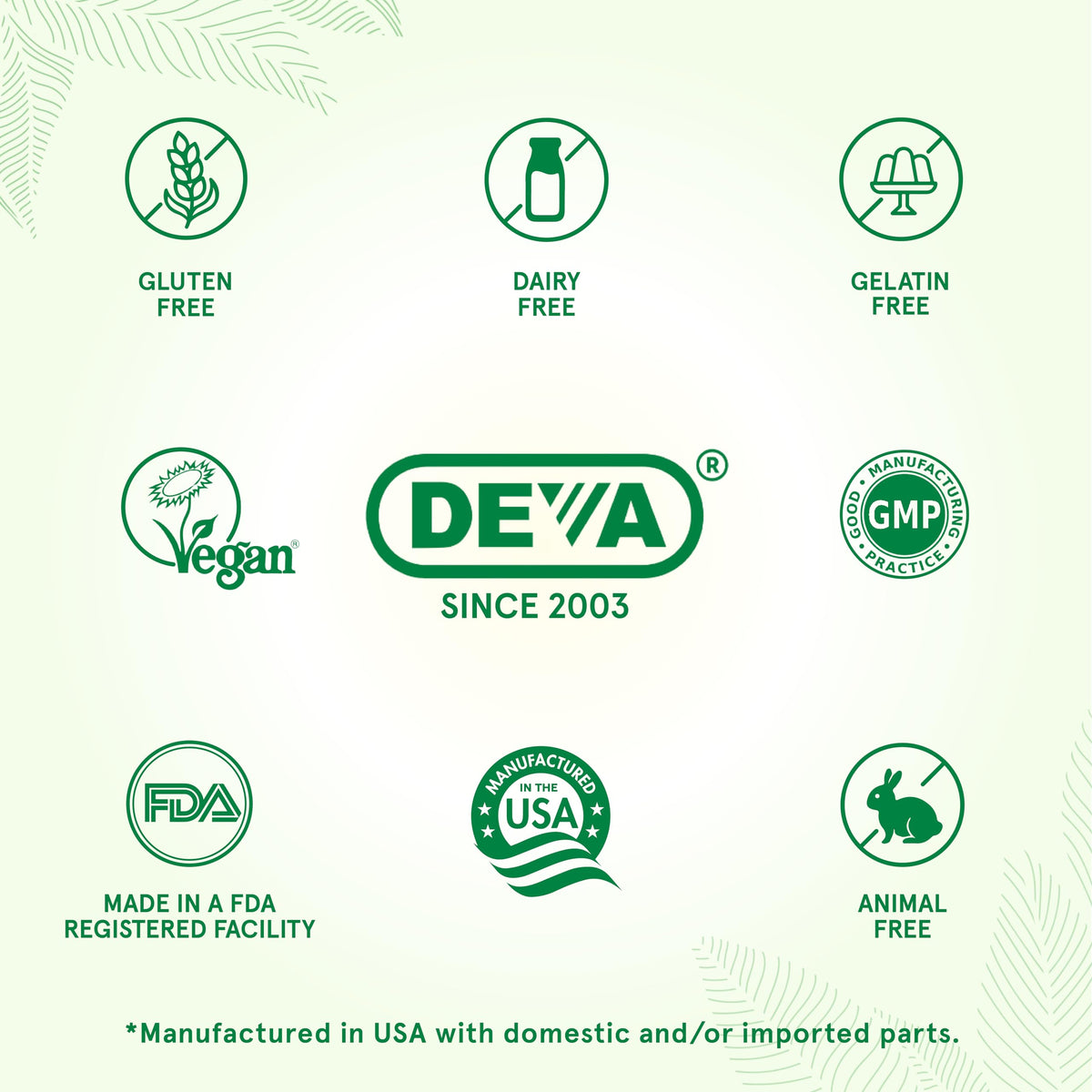 DEVA Vegan Vitamins Hair, Nails & Skin Supplement with 500 mcg of Biotin Per Tablet 90 Tablets (Pack of 2) DEVABuy Supplements Australia