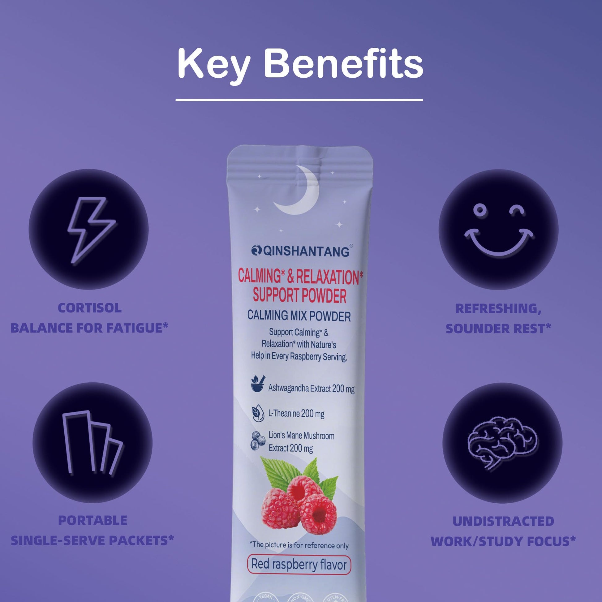 Super Cortisol Drink – Calm Magnesium Powder, L-Theanine, Lion’s Mane & Ashwagandha | Relaxation, Focus & Stress Balance for Women | Sugar-Free, On-The-Go | Red Raspberry Flavor, 25 Servings QIN SHAN TANGBuy Supplements Australia