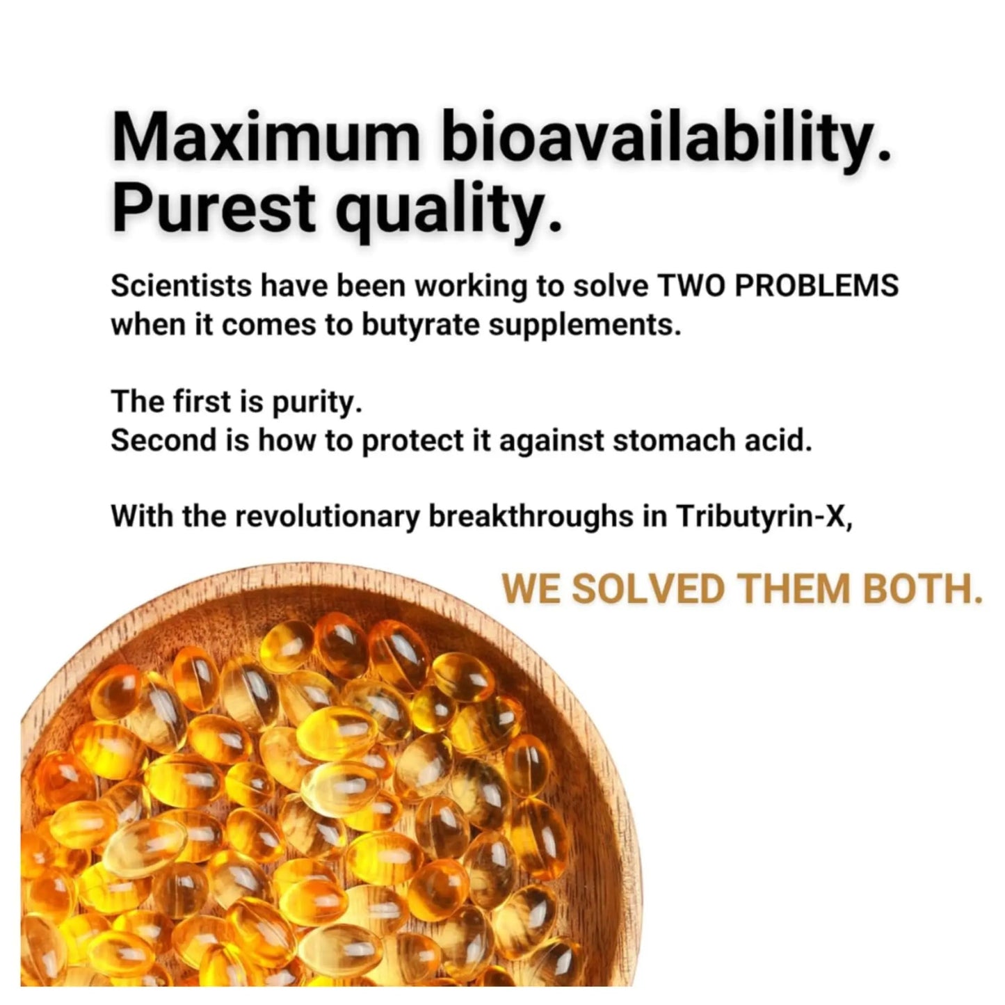 Healthy Gut Tributyrin-X | Most Bioavailable Butyrate Postbiotic for Gut Health & Leaky Gut Support | 99% Pure w/Zero Odor | 30 Softgels Healthy GutBuy Supplements Australia