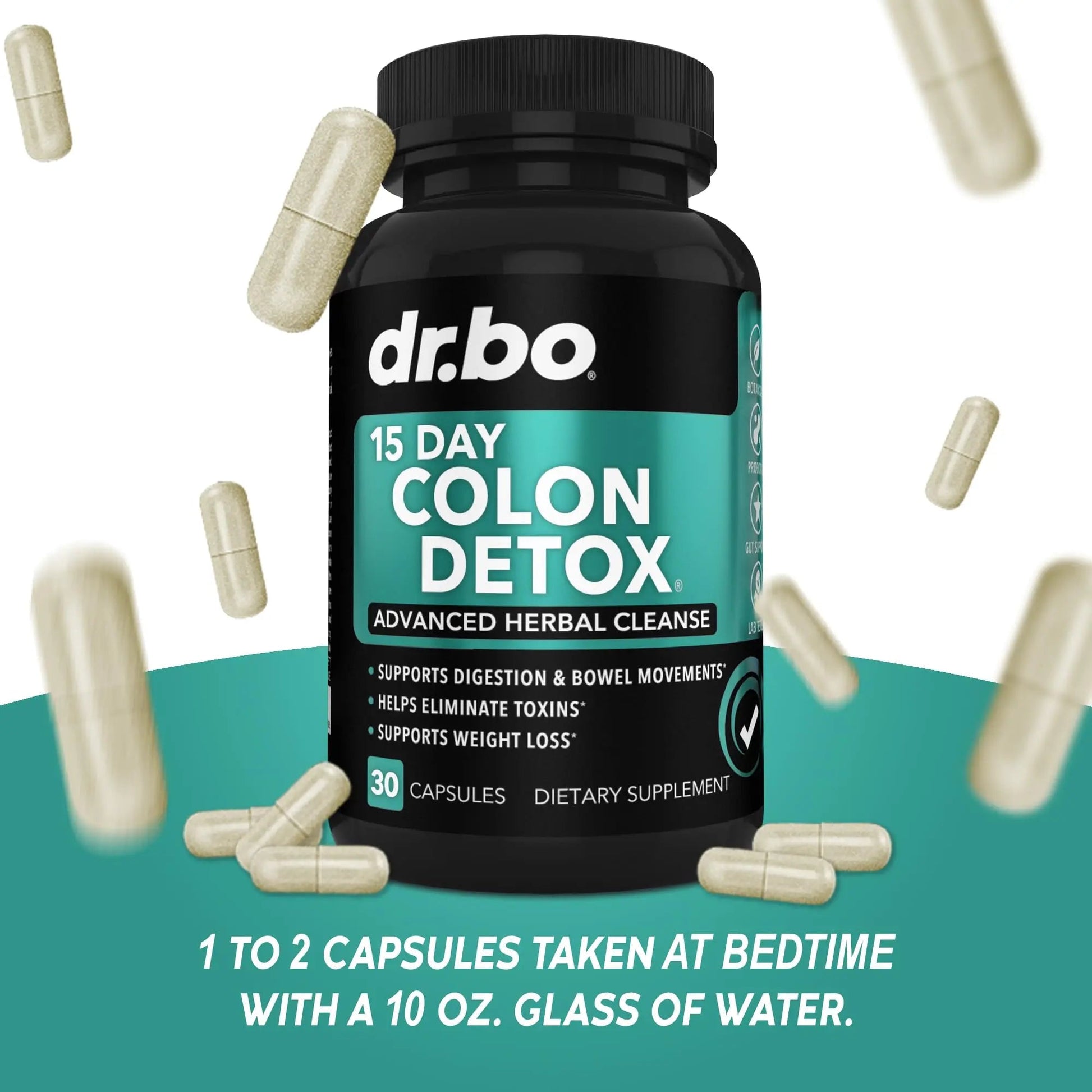 Colon Cleanser Detox for Weight Flush - 15 Day Intestinal Cleanse Pills & Probiotic - Fast Natural Laxative for Constipation Relief - Bowel Movement Supplements for Stomach Bloating, Gut Loss Support DR. BOBuy Supplements Australia