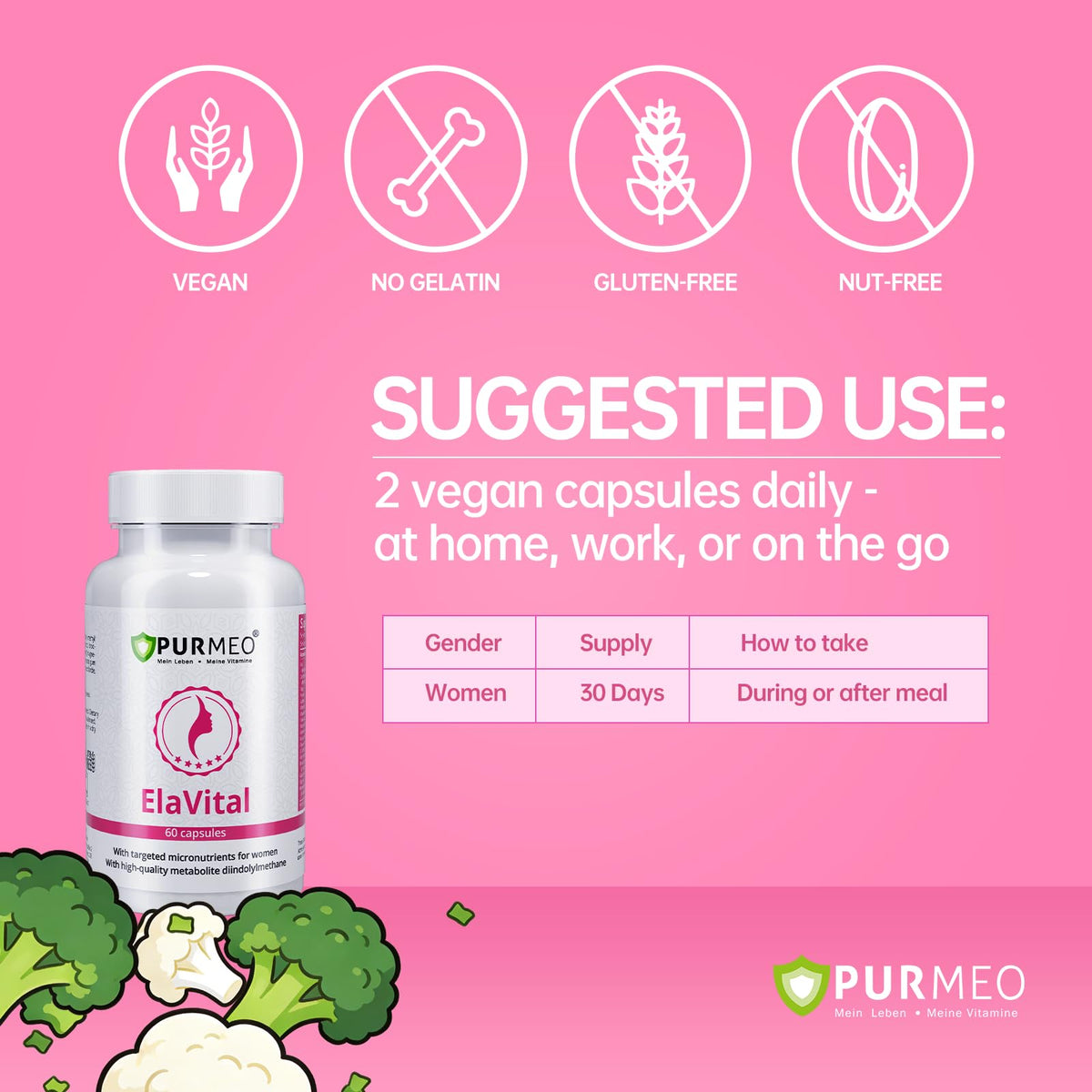 purmeo DIM Supplement for Women, Patented Formula Diindolylmethane Support Estrogen Hormone Balance & Breast Health, Non-GMO, 60ct Vegan Capsules purmeoBuy Supplements Australia