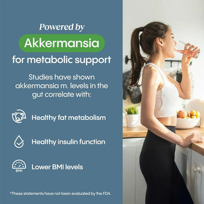 Hydralyte Plus Metabolic Support - GLP-1 Weight Loss Management and Gut Health - 5in1 Probiotic Blend - Akkermansia Muciniphila + Prebiotic Fiber + Electrolytes - Sugar Free (30 Packets) HydralyteBuy Supplements Australia