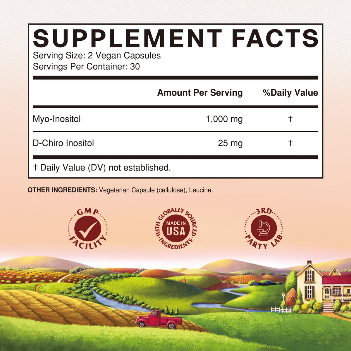 Vitalitown Inositol Supplement for Women, Myo-Inositol & D-Chiro Inositol, Ideal 40:1 Ratio, Hormone Balance & Healthy Ovarian Support for Women, Vitamin B8, Vegan, 60 Capsules, No Gluten VitalitownBuy Supplements Australia