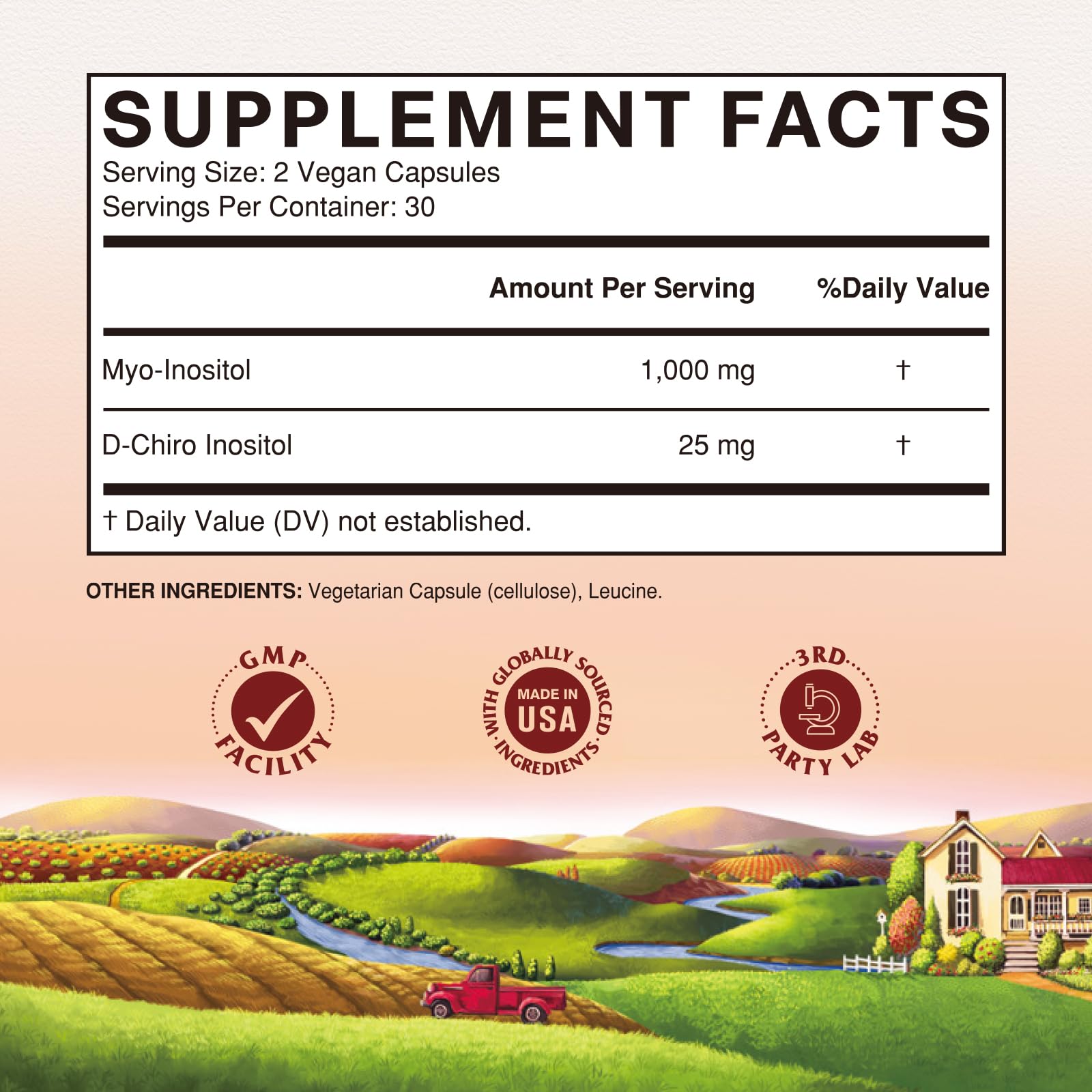 Vitalitown Inositol Supplement for Women, Myo-Inositol & D-Chiro Inositol, Ideal 40:1 Ratio, Hormone Balance & Healthy Ovarian Support for Women, Vitamin B8, Vegan, 60 Capsules, No Gluten VitalitownBuy Supplements Australia