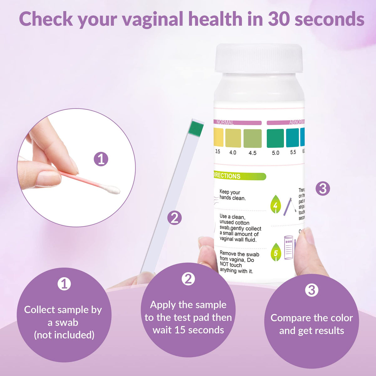 Yeast Infection Test for Women, 50 Count Vaginal pH Test Strips, BV Test Kit at Home SaySummerBuy Supplements Australia
