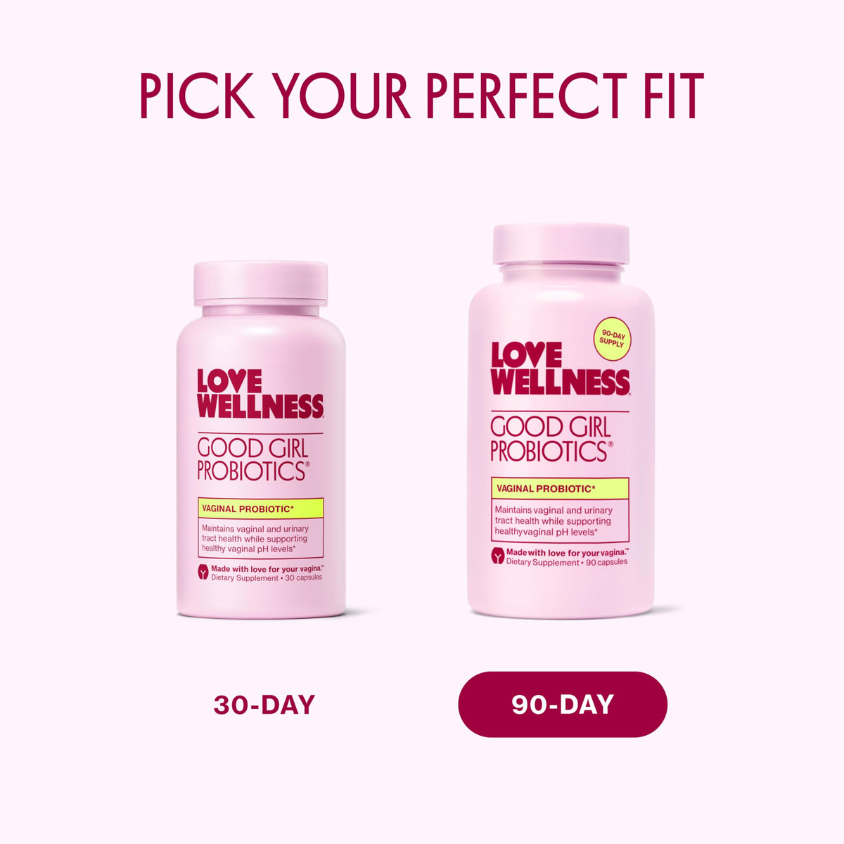 Love Wellness Good Girl Probiotics | Women’s Vaginal Health & pH Balance Supplement | 9-Strain Probiotic for Urinary Tract, Yeast, Odor & Immune Support | Gluten-Free (30-Day Supply) Love WellnessBuy Supplements Australia