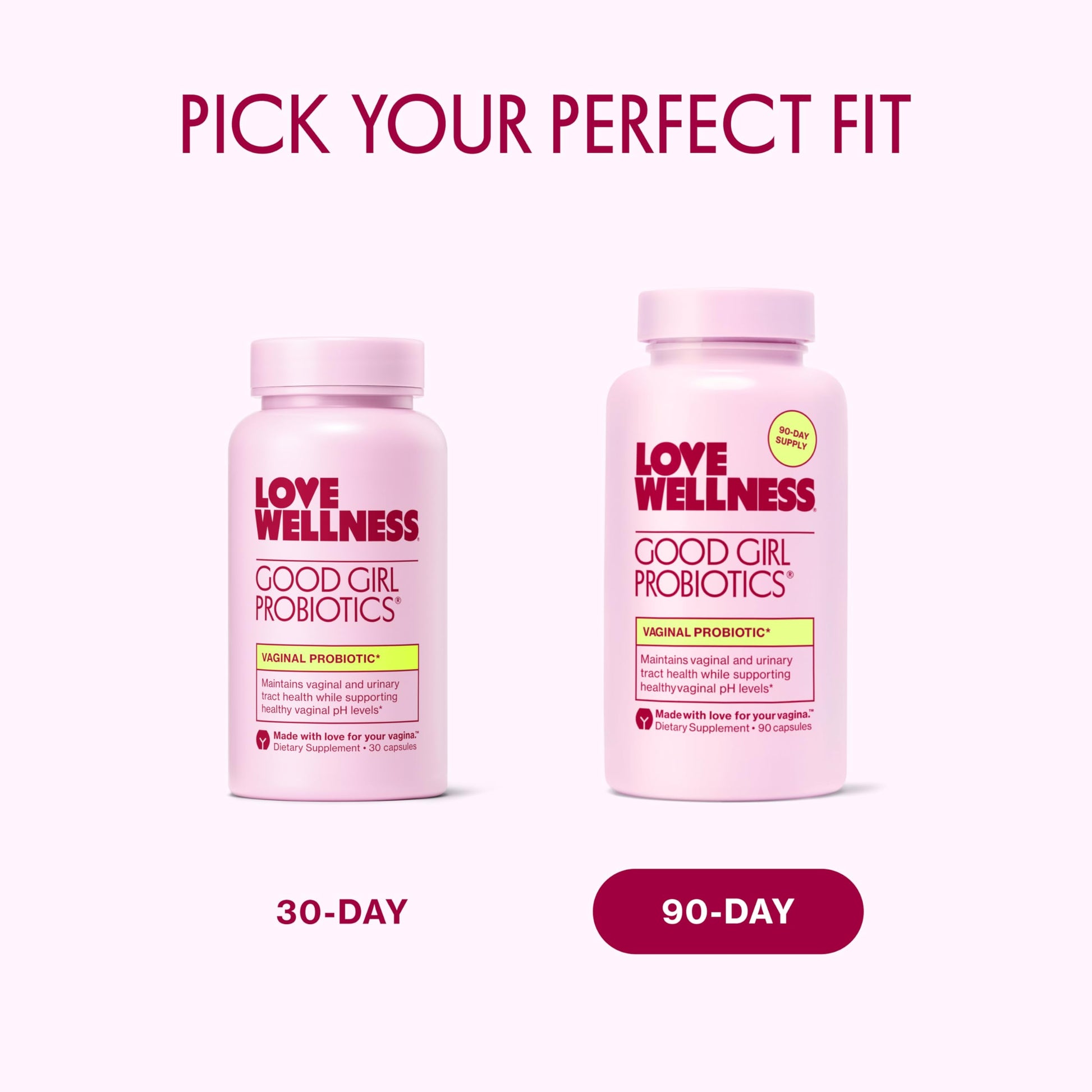 Love Wellness Good Girl Probiotics | Women’s Vaginal Health & pH Balance Supplement | 9-Strain Probiotic for Urinary Tract, Yeast, Odor & Immune Support | Gluten-Free (30-Day Supply) Love WellnessBuy Supplements Australia