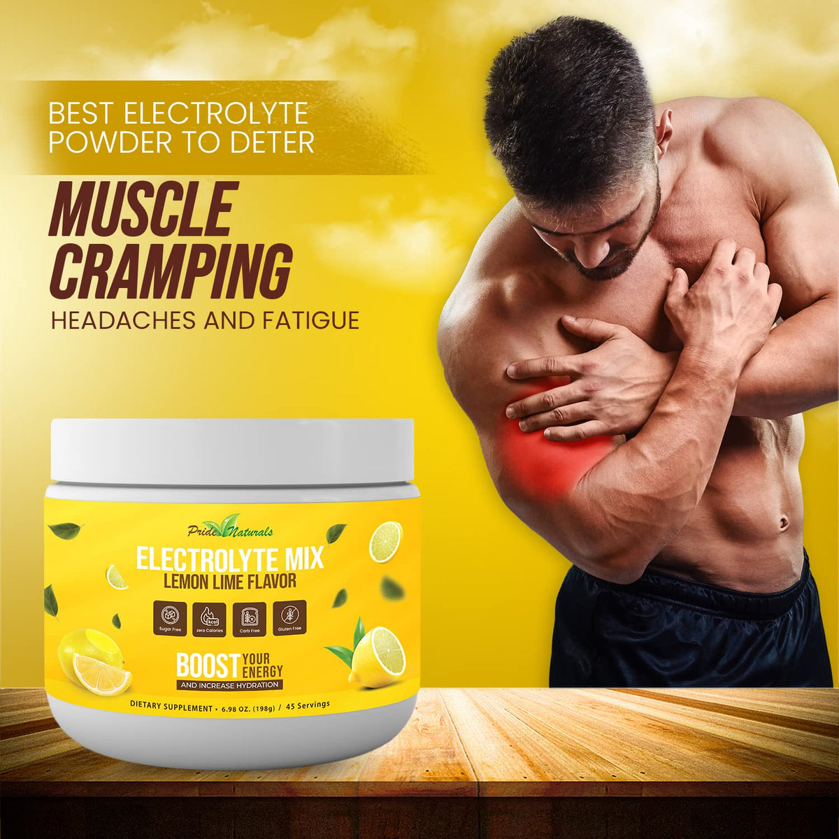 Electrolyte Powder - Refreshing Workout Recovery Electrolytes, Sugar Free, Gluten Free Pride Naturals, IncBuy Supplements Australia