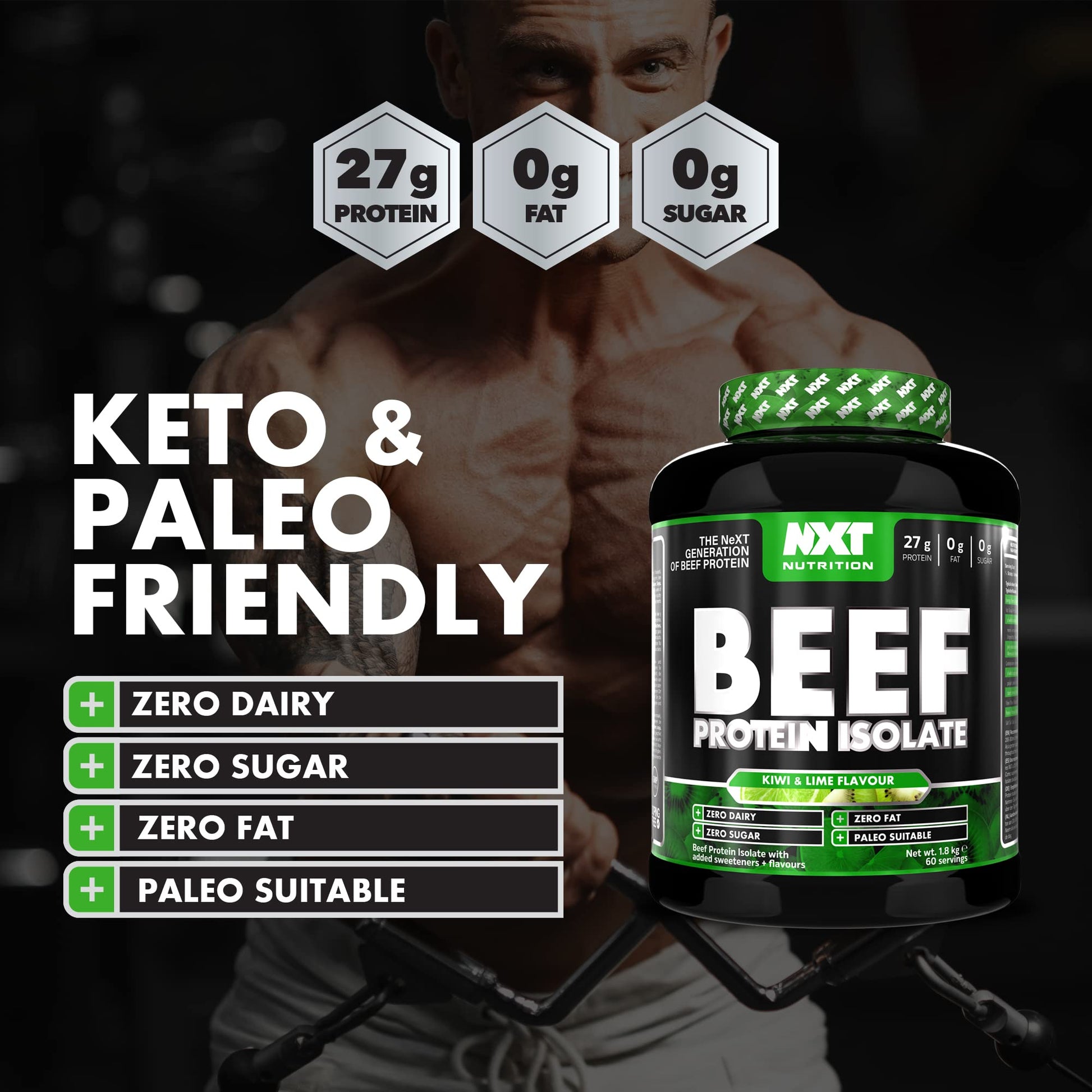 NXT Nutrition Beef Protein Isolate Powder - Protein Powder High in Natural Amino Acids NXT NutritionBuy Supplements Australia