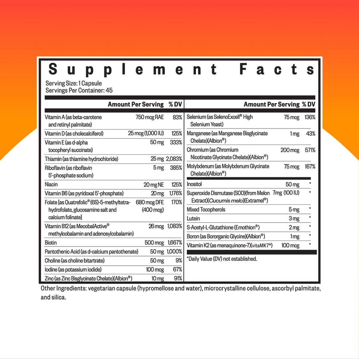 Seeking Health Multivitamin One - Supplement with Zinc, Vitamin B12, & Vitamin A - Magnesium-Free Formula Seeking HealthBuy Supplements Australia