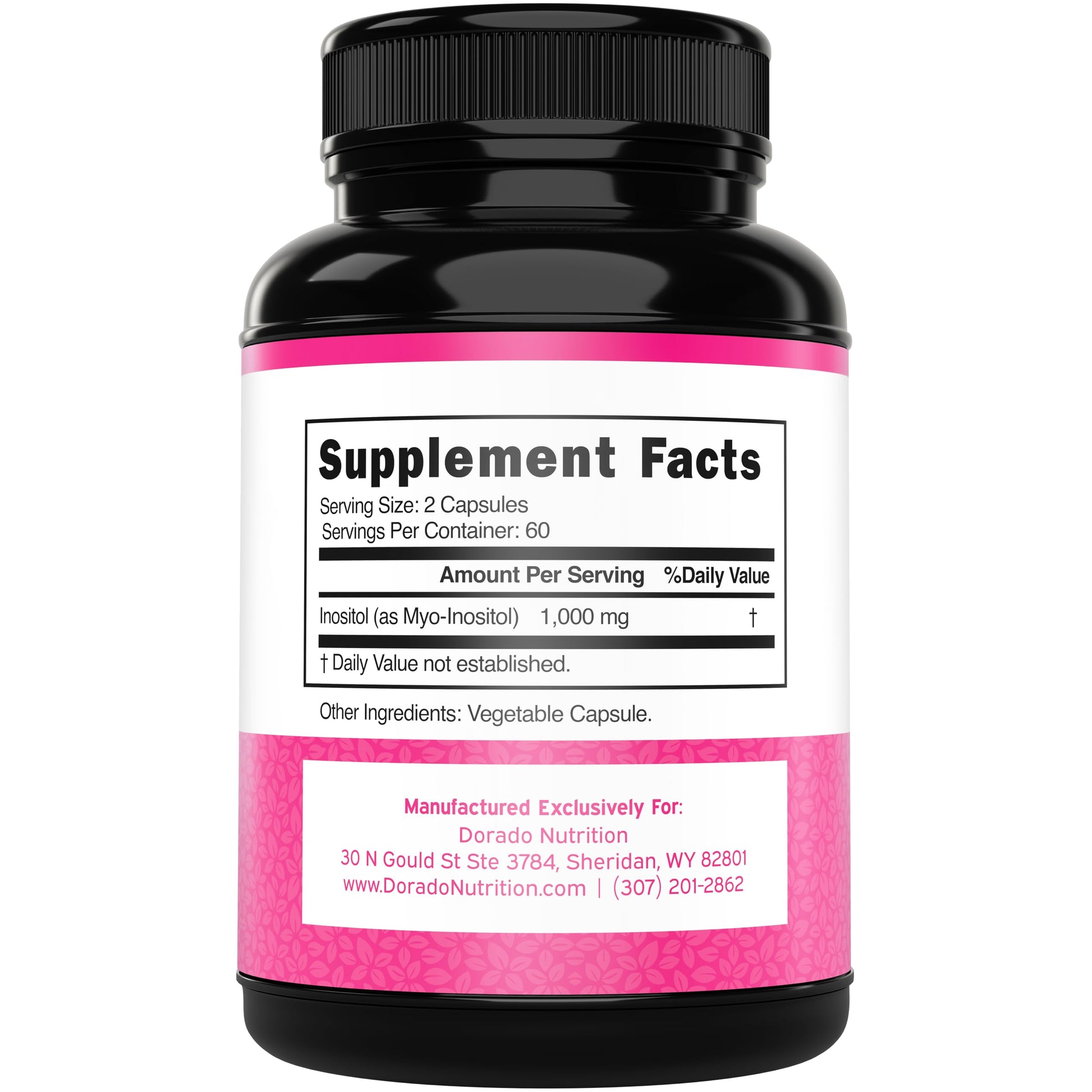 Inositol Capsules (Myo Inositol) (1000mg Per Serving 120 Capsules) Myo Inositol Supplement for Women Hormone Balance Support - Vegan Safe - Third Party Tested - Gluten Free & Made in USA (120 Count) DORADO NUTRITIONBuy Supplements Australia