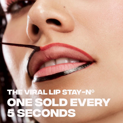 Sacheu Lip Liner STAY-N Peel Off Lip Stain — Long Lasting Waterproof Lip Tint with Hyaluronic Acid & Vitamin E — Transfer Proof Matte Finish, Vegan & Cruelty-Free (p-INKED) SacheuBuy Supplements Australia