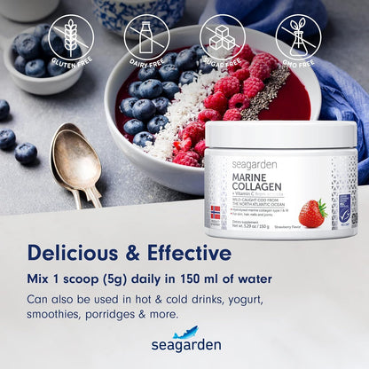 Seagarden Marine Collagen Powder + Vitamin C | Collagen Peptides Powder (Type I & III) SEAGARDENBuy Supplements Australia