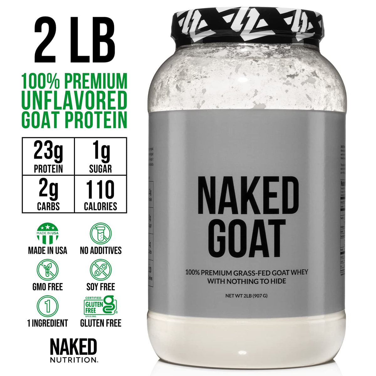 NAKED nutrition Naked Goat - Pasture Fed Goat Whey Protein Powder from Small-Herd NAKEDBuy Supplements Australia