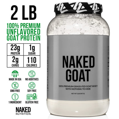 NAKED nutrition Naked Goat - Pasture Fed Goat Whey Protein Powder from Small-Herd NAKEDBuy Supplements Australia