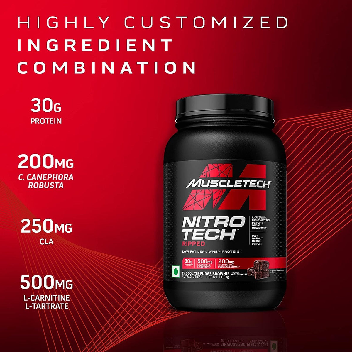 Protein Powder for Weight Loss |MuscleTech Nitro-Tech Ripped |Whey Protein Powder MuscleTechBuy Supplements Australia