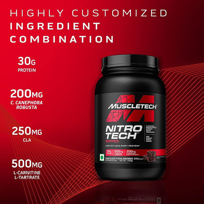Protein Powder for Weight Loss |MuscleTech Nitro-Tech Ripped |Whey Protein Powder MuscleTechBuy Supplements Australia