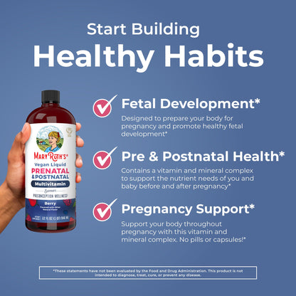 MARYRUTH'S Postnatal & Prenatal Vitamins for Women | Sugar Free | Selenium | Folate | Vegan | Non-GMO | Gluten Free | 32oz MARYRUTH'SBuy Supplements Australia