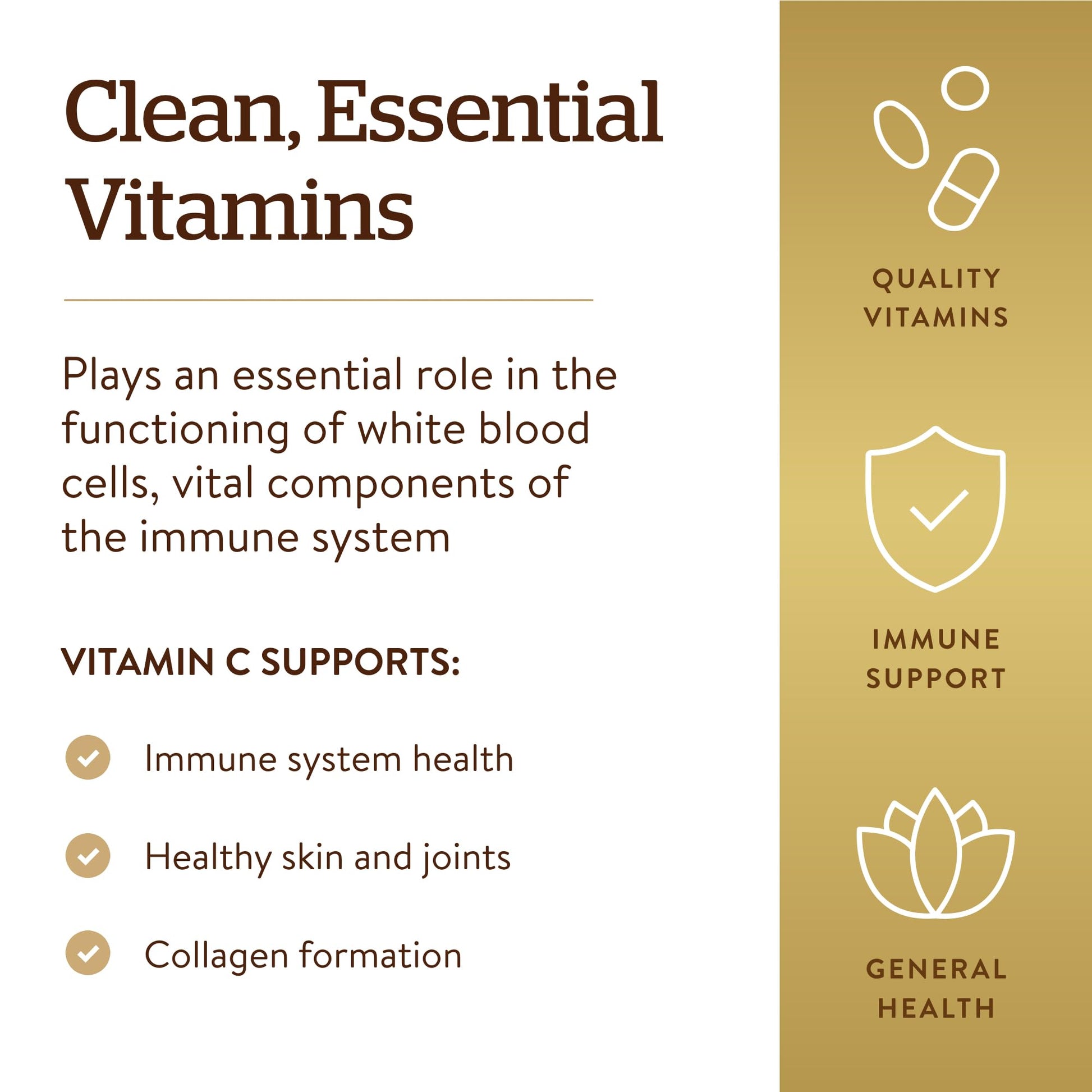 Solgar Vitamin C 1000mg - Healthy Immune System - Helps Fight Free Radicals - Vegan SOLGARBuy Supplements Australia