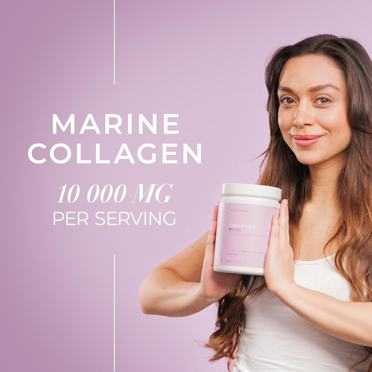 Swedish Collagen - Hydrolyzed Marine Collagen 10,000 mg Powder Supplement - Pack of 300 g, 30 Day Supply | Pure Peptide for Healthy Hair, Skin, Nails & Joints I 100% Natural & Gluten Free | Sugar-Free Swedish Collagen buy supplements Au