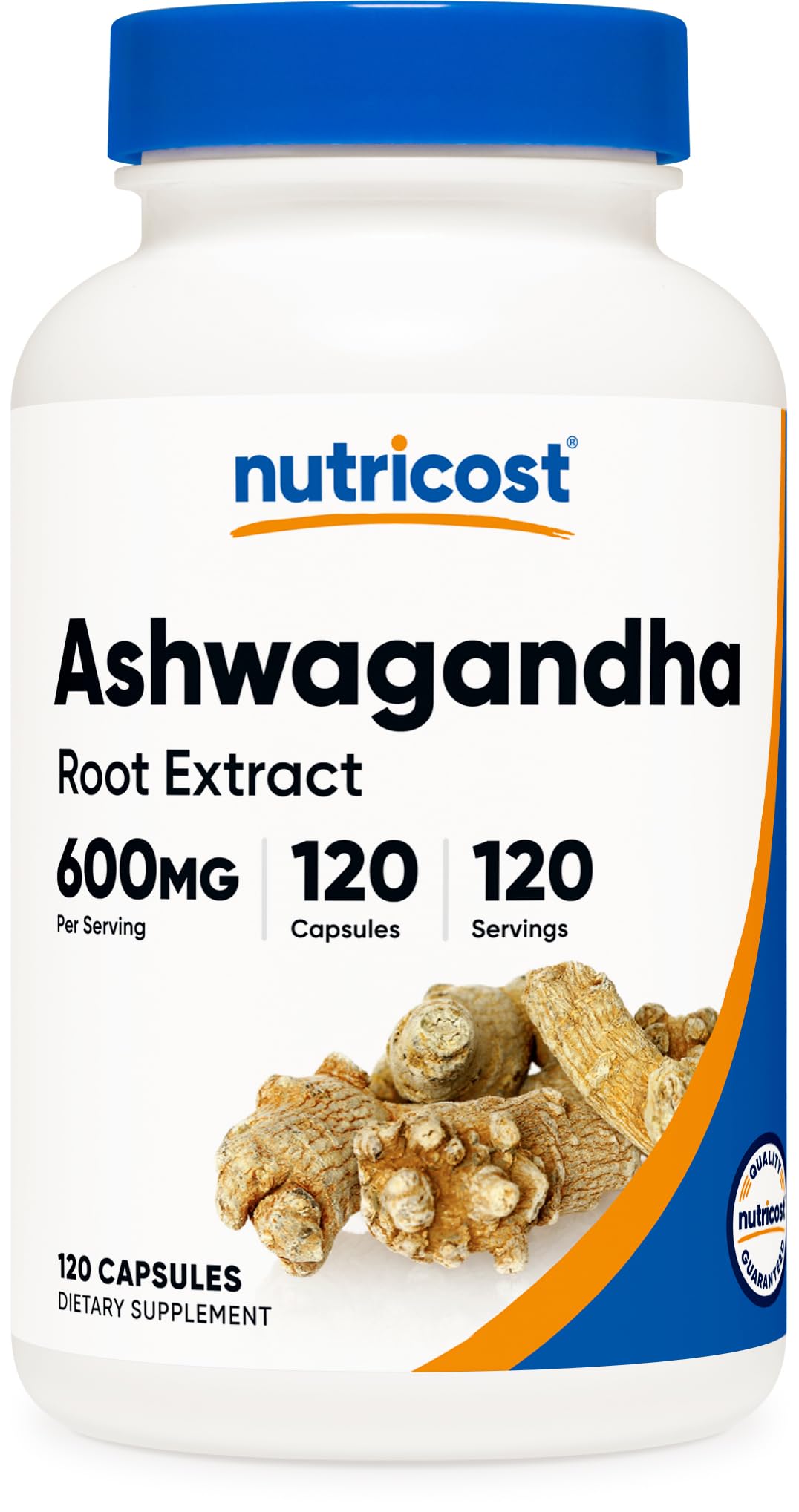 Nutricost Ashwagandha Herbal Supplement 600mg, 120 Capsules - Vegetarian, Non-GMO, Gluten Free, Ashwagandha Root NutricostBuy Supplements Australia