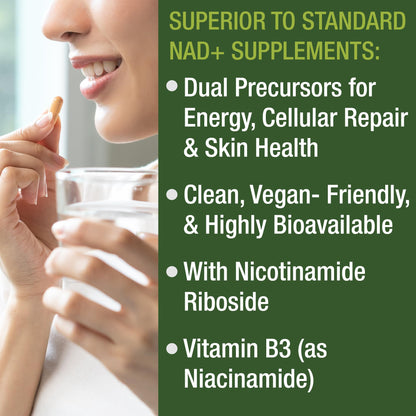 Peak Performance Nicotinamide Riboside NR Supplement Capsule. NMN Alternative NAD Supplement + Niacinamide for NAD+ Levels As We Age. 3rd Party Tested, Non-GMO, Vegan NR Vitamin for Women and Men Peak PerformanceBuy Supplements Australia
