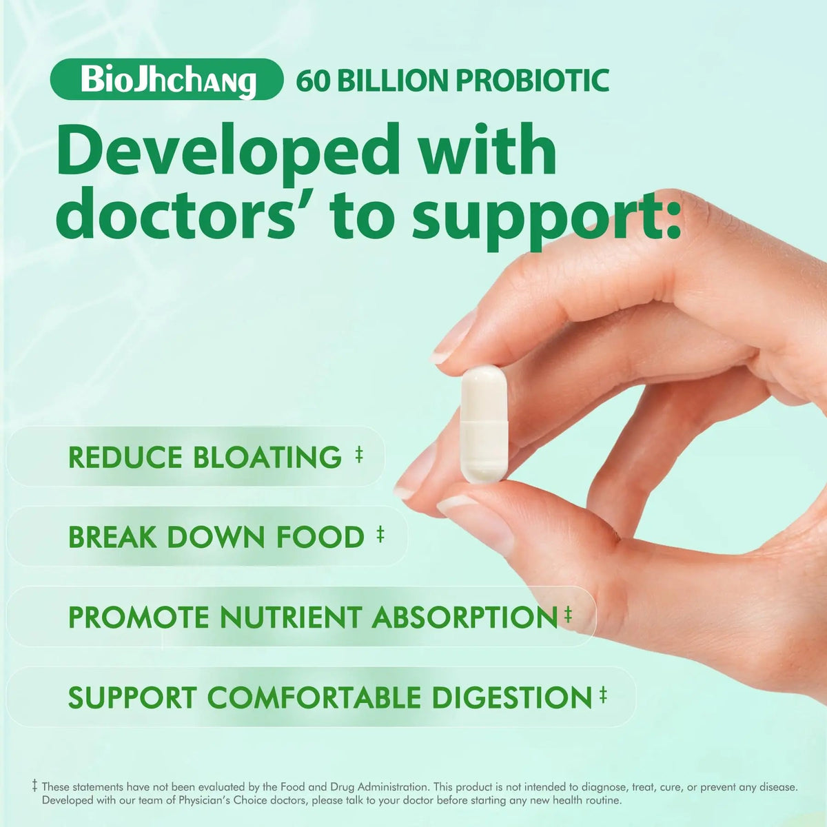 BioJhchang Probiotics Supplements 60 Billion CFUs 11 Diverse Strains Natural Prebiotics for Immune, Digestive Gut Health Supports Occasional Constipation Diarrhea Gas Bloating for Women & Men BioJhchangBuy Supplements Australia