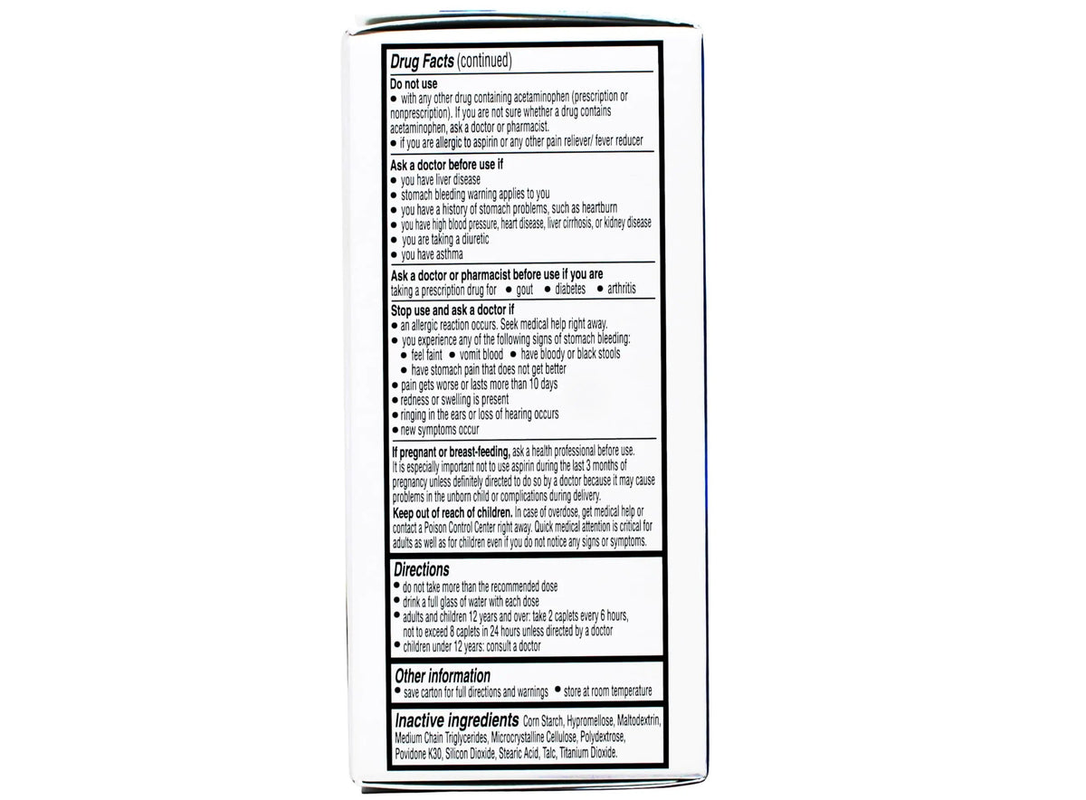Vanquish Effective Headache Relief – Aspirin (NSAID), Acetaminophen, Caffeine, 100 Analgesic Coated Caplets - 3 Pack VanquishBuy Supplements Australia