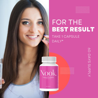 Nook Vaginal Probiotics for Women - pH Balance & Odor Control Feminine Health Supplements NookBuy Supplements Australia