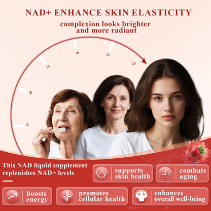 Healliance NAD+ Liquid Supplement 1000mg - Features Nicotinamide Riboside Resveratrol with PQQ for Targeted Healthy Aging and Cellular Energy Support, 30 Packets for Women and Men HeallianceBuy Supplements Australia