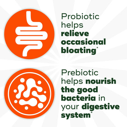 Align Dualbiotic, Prebiotics and Probiotics for Women and Men, Probiotics for Digestive Health, Prebiotics Help Nourish Good Bacteria, Natural Fruit Flavors, 90 Probiotic Gummies AlignBuy Supplements Australia