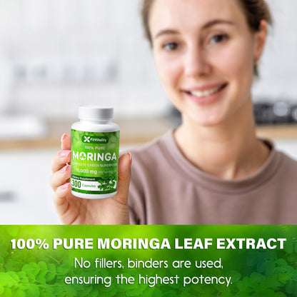 Moringa Capsules| Moringa Oleifera |10,000mg| 300 Capsules| 100% Pure| Non-GMO FitVitalityBuy Supplements Australia