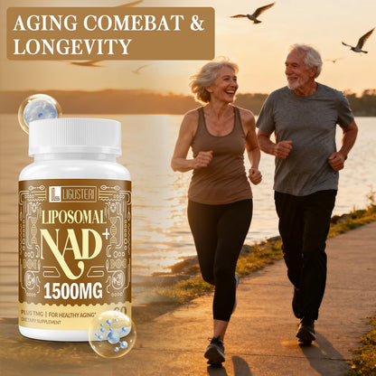 LIGUSTERI 1500 MG Liposomal NAD+, 98%+ Absorption, NAD+ Supplement for Women & Men with TMG, for Aging Defense, Cellular Energy, Heart & Brain Function, Longevity, 120 Softgels LIGUSTERIBuy Supplements Australia