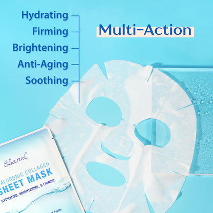 Ebanel Bundle of 40-Pack Collagen Face Mask and 8-Pack Collagen Peptide Infusion Mask Ebanel buy supplements Au